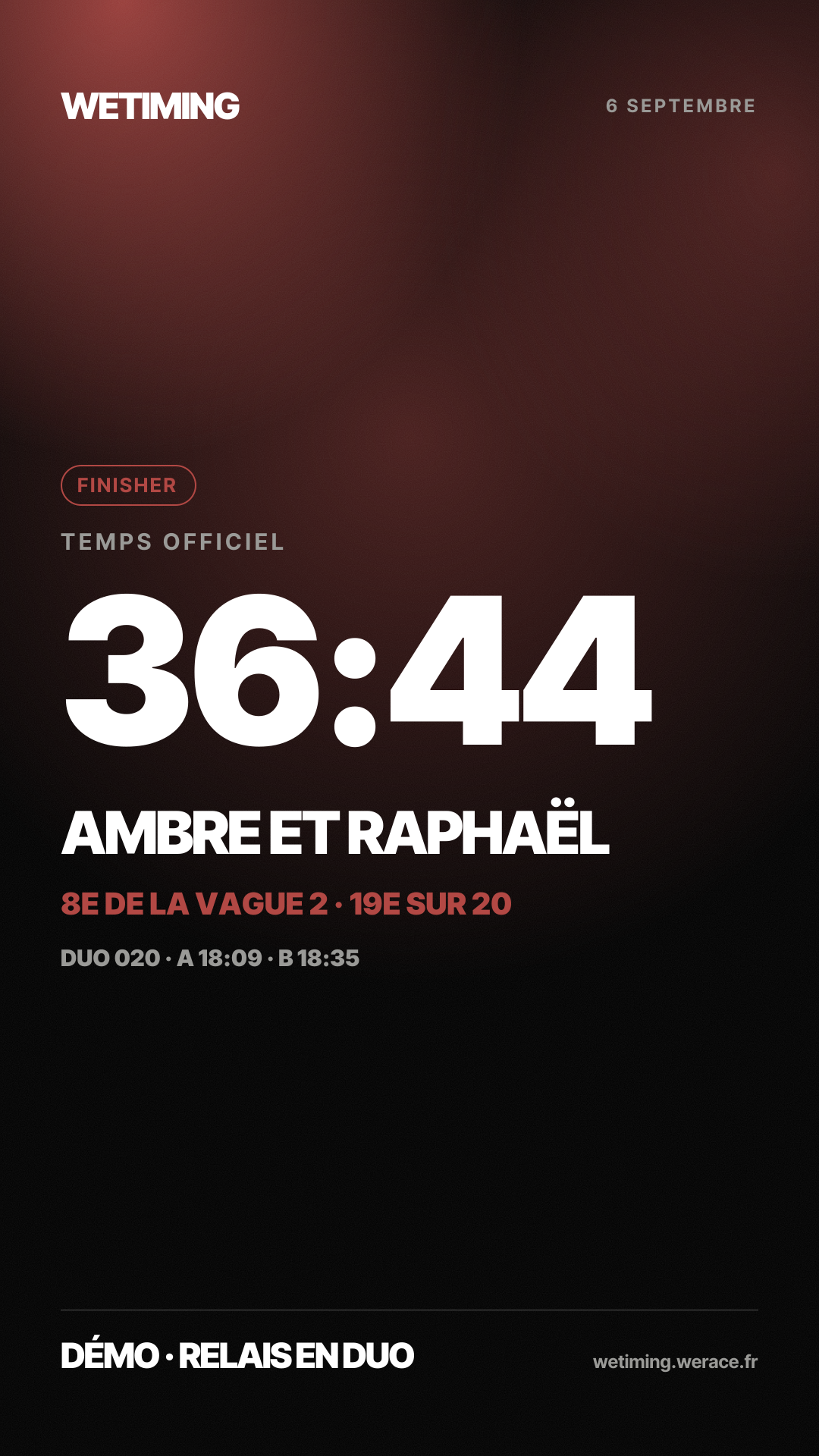 Ton résultat au format Story · nuée