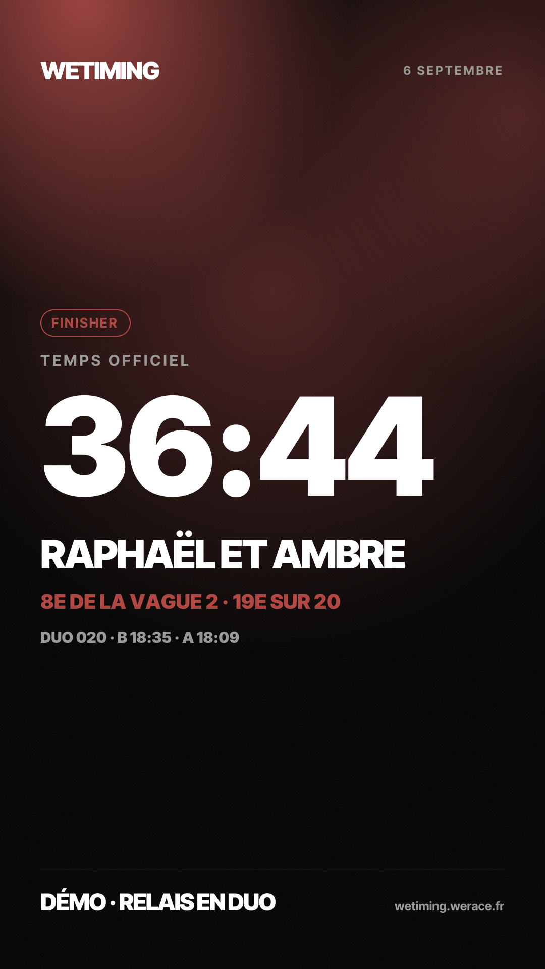 Ton résultat au format Story · nuée