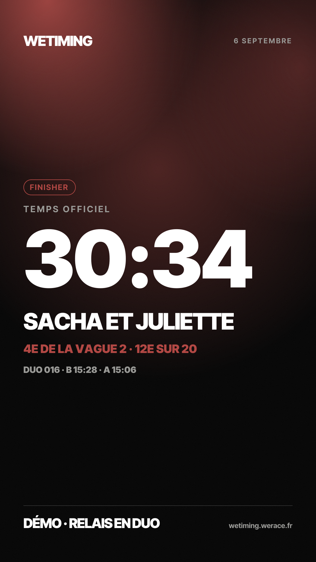 Ton résultat au format Story · nuée