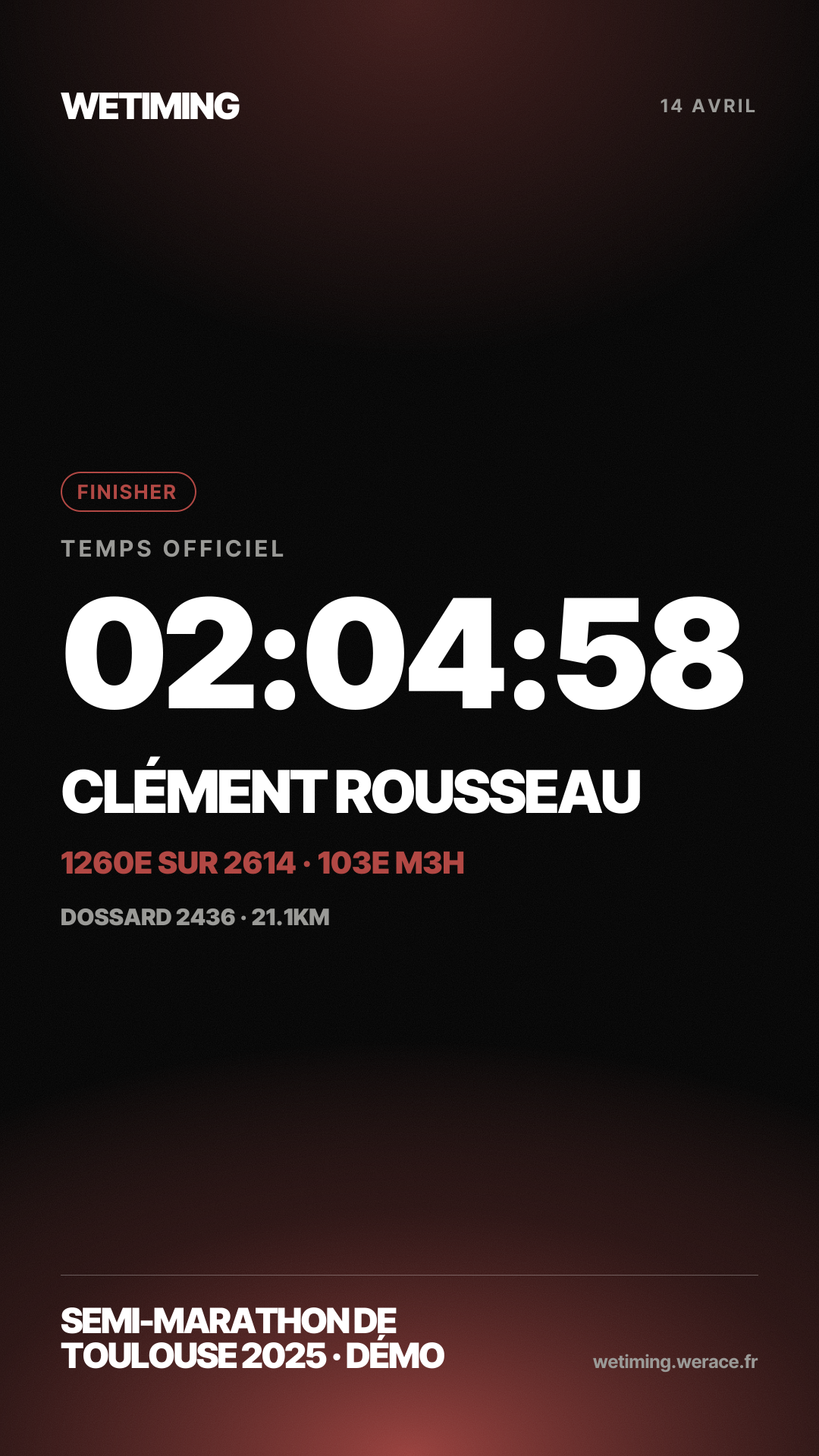 Ton résultat au format Story · horizon