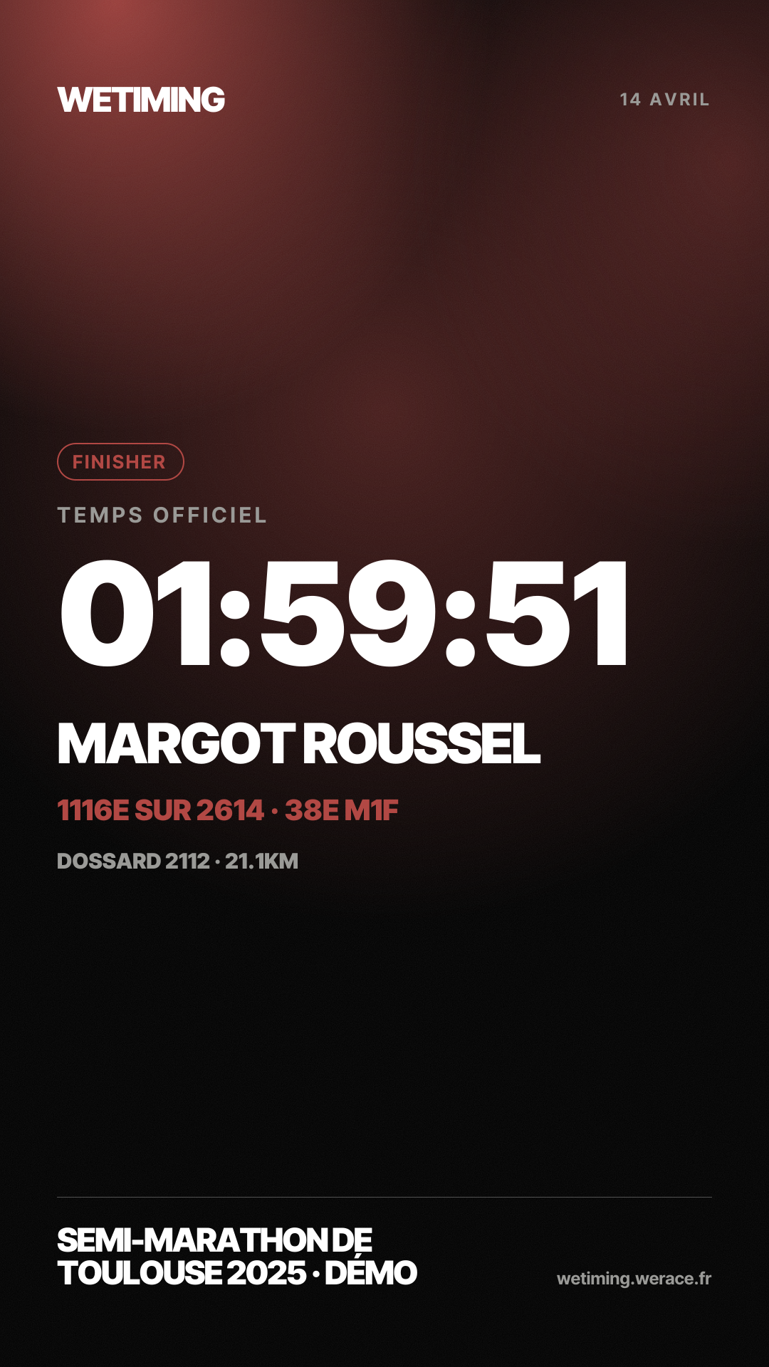 Ton résultat au format Story · nuée
