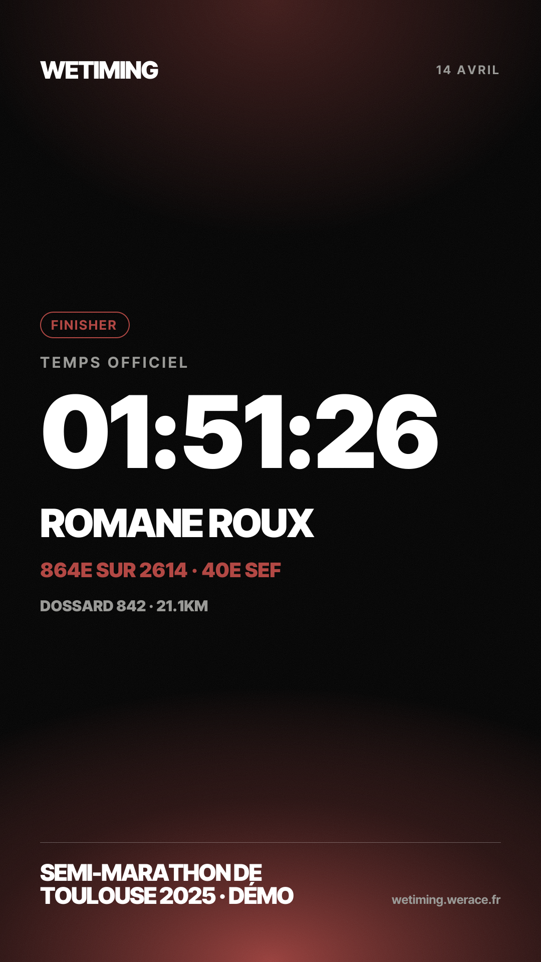 Ton résultat au format Story · horizon